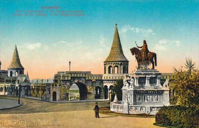 Budapeste. - Estátua de Santo Estêvão, c1900. de Unbekannt