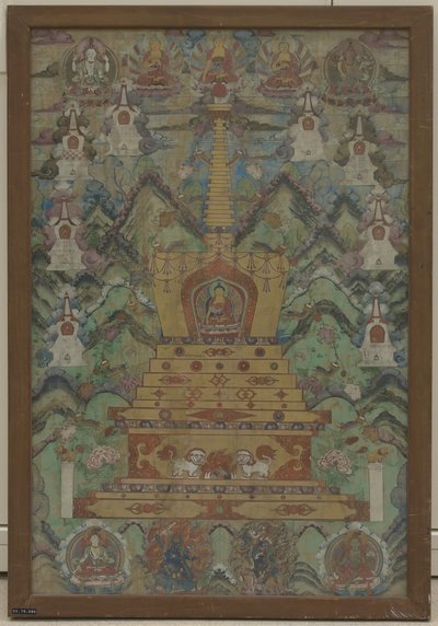 Buda Dentro de uma Stupa, século 16-17. de Unbekannt