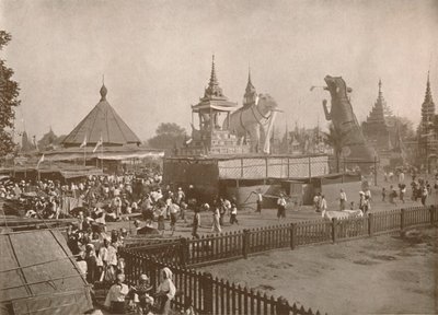 Cena de criação budista. - Um Phoongyi-byan, 1900. de Unbekannt