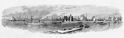 Porto do búfalo, do quebra-mar, 1883 de Unbekannt