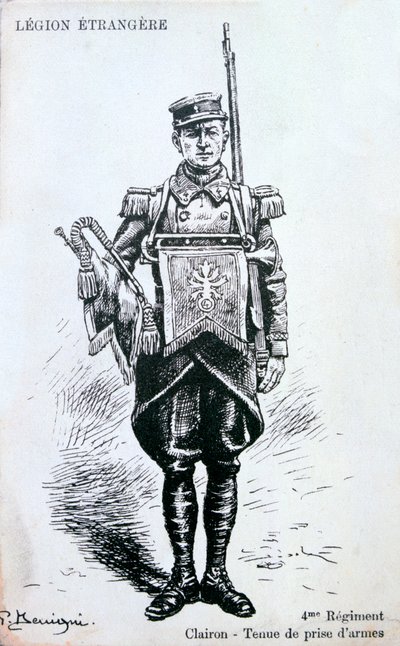 Bugler, 4º Regimento da Legião Estrangeira Francesa, século 20 de Unbekannt