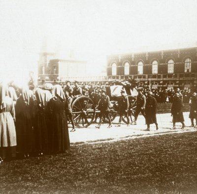 Enterro de Edith Cavell, Bruxelas, Bélgica, 1915 de Unbekannt