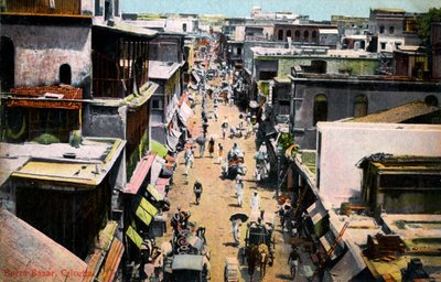 Burra Bazar, Calcutá, Índia, início do século XX de Unbekannt