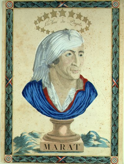 Busto de Marat, 1793-1794. de Unbekannt