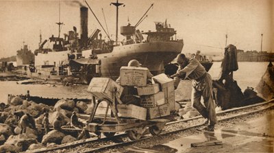 Cenas movimentadas em Benghazi, 1943 de Unbekannt