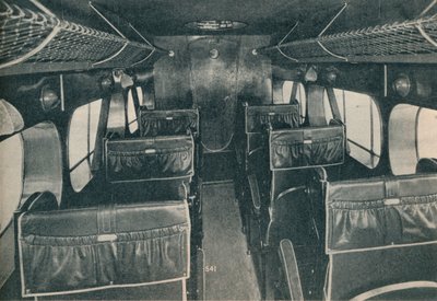 Cabine de um biplano De Havilland DH86B, c1934 c1937 de Unbekannt