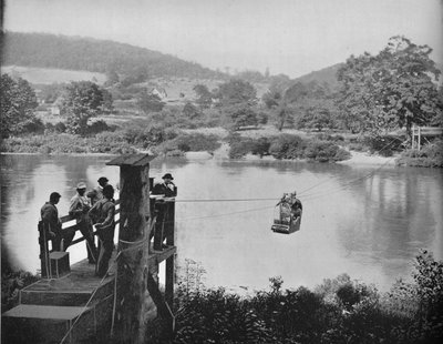 Balsa de cabo, perto de La Colle, Penn, c1897. de Unbekannt