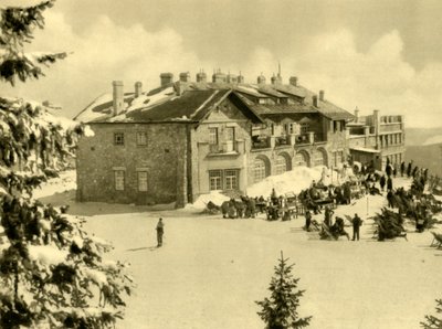 Estação do teleférico, montanhas Rax, Baixa Áustria, c1935. o de Unbekannt