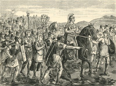 Caesar Crossing the Rubicon, 1890. de Unbekannt