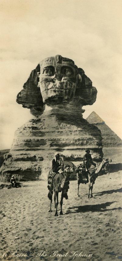 Cairo - A Grande Esfinge, c1918-c1939. de Unbekannt