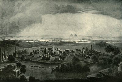 Cairo e as pirâmides, início do século XIX, 1901. de Unbekannt