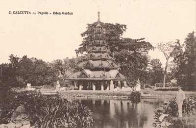 Calcutá - pagode - Eden Garden, c1900 de Unbekannt