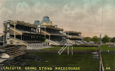 Calcutá. Hipódromo de Grand Stand, c1930s. de Unbekannt