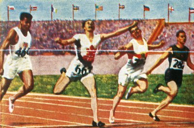 Velocista canadense Percy Williams, 1928. de Unbekannt