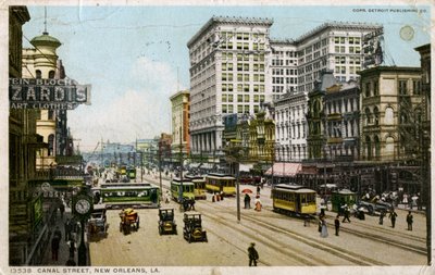 Canal Street, Nova Orleans, EUA, c1912 de Unbekannt