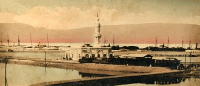 Canal de Suez - a estação de Terreplain, c1918-c1939. de Unbekannt