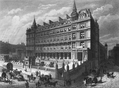 Estação Ferroviária Cannon Street, cidade de Londres, c1870 1878 de Unbekannt