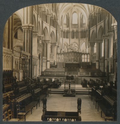 Catedral de Canterbury - vista interior, Canterbury, Inglaterra, c1910. de Unbekannt