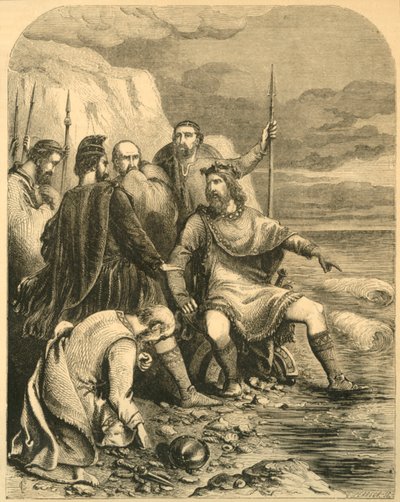 Canuto Reprovando a bajulação de seus cortesãos, c1890. de Unbekannt