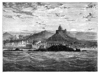 Castelo de Cape Coast, Gold Coast, África Ocidental, c1890 de Unbekannt