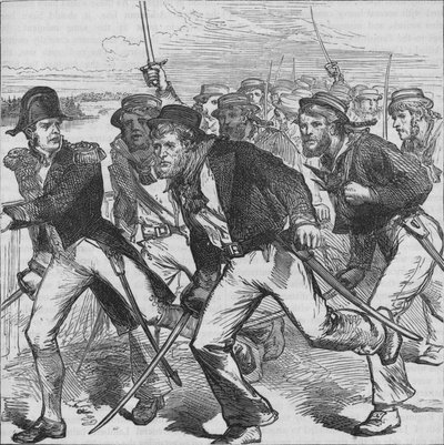 Capitão Money liderando os Blue-Jackets, c1880 de Unbekannt