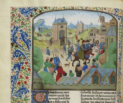 Captura de Ourense pelo exército inglês, 1387, ca 1470-1475. de Unbekannt