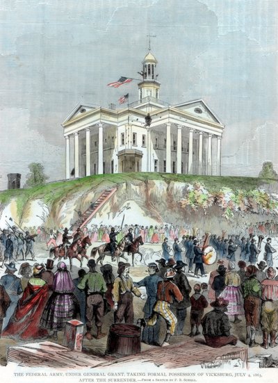 Captura de Vicksburg, Mississippi, pelo exército da União, Guerra Civil Americana, 4 de julho de 1863 de Unbekannt