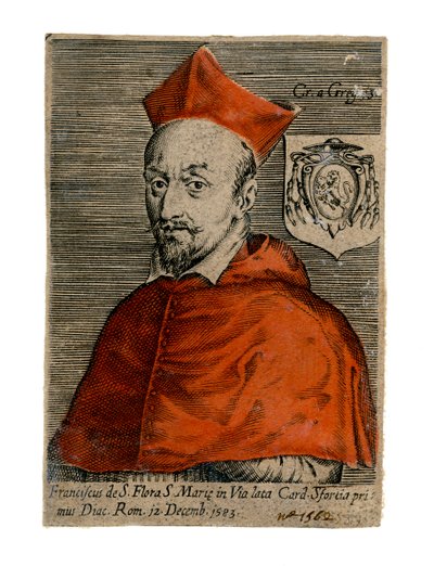 Cardeal Francesco Sforza, padre italiano, século XVI de Unbekannt