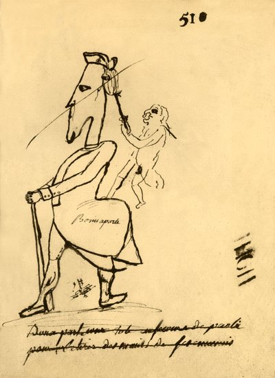 Caricatura de Napoleão, 1779, 1921. de Unbekannt