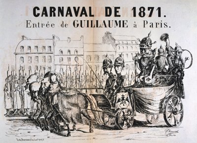 Carnaval de 1871, Guilherme I da Prússia, entrando em Paris, fevereiro de 1871 de Unbekannt