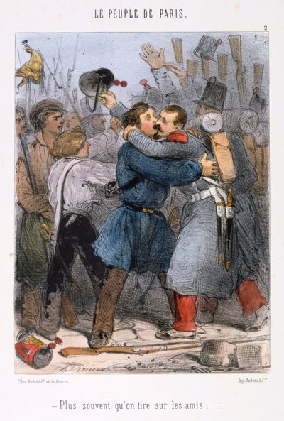 Cartum relacionado à Comuna de Paris, década de 1870. de Unbekannt