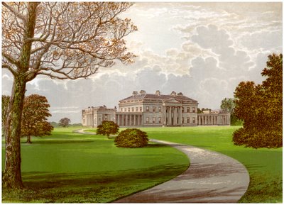 Castelo Coole, Enniskillen, condado Fermanagh, casa do conde de Belmore, c1880 de Unbekannt