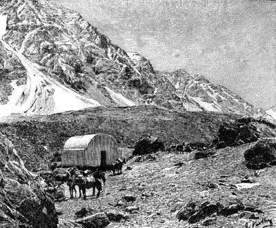 Casucha del Portillo, no Cumbre, Chile, 1895 de Unbekannt