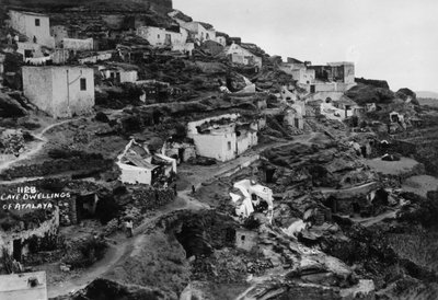 Moradias em cavernas de Atalaya, Gran Canaria, Ilhas Canárias, Espanha, século XX de Unbekannt