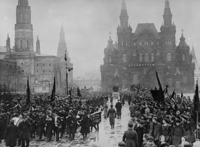 Celebrações por ocasião do 8º aniversário da Revolução de Outubro, em Moscovo, 1925. de Unbekannt