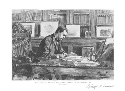 Celebridades do dia - Lord Randolph Churchill, MP, 1885 de Unbekannt