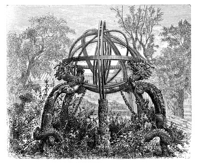 Esfera celeste no antigo observatório, Pequim, c1890 de Unbekannt