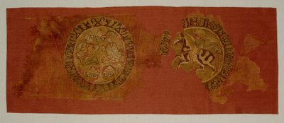 Banquete celestial pendurado, da tumba do bispo Gurb, 1200-1284. de Unbekannt
