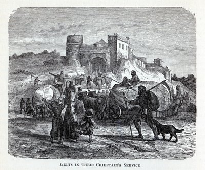 Celtas em seu serviço de chefes, 1882 de Unbekannt