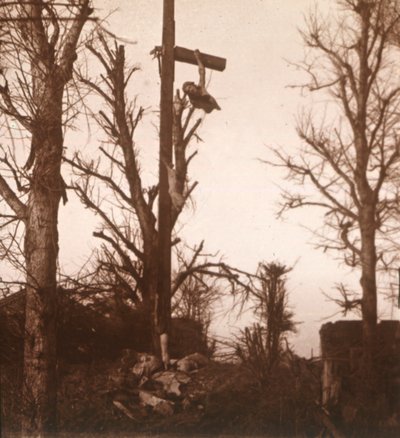 Cemitério em Arras, norte da França, c1914-c1918 de Unbekannt