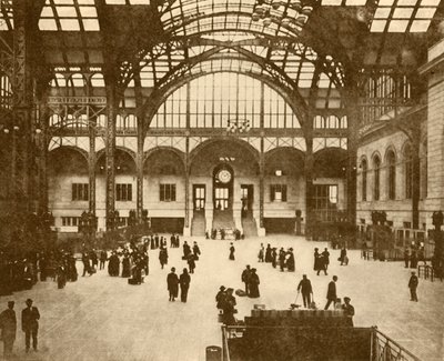 Central Hall, Estação da Pensilvânia, New York Pennsylvania Railroad Company, 1930. de Unbekannt