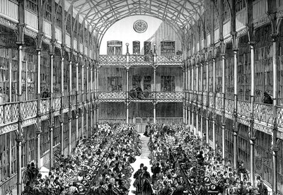 Salão central do Royal Army Clothing Depot, Pimlico, c1880 de Unbekannt