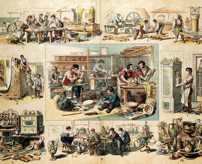 Indústria cerâmica, c1870 de Unbekannt