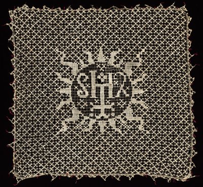 Chalice Veil with Monogram of Christ, 1500s. de Unbekannt