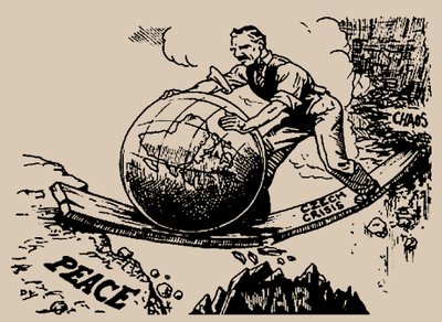 Chamberlain rola o mundo em direção à paz, 1938. de Unbekannt