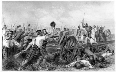 Carga dos Highlanders antes de Cawnpore, sob o General Havelock, 1857, c1860 de Unbekannt
