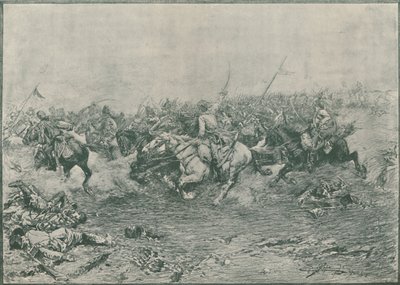 Carga dos Décimo Segundo Hussardos na Batalha de Marengo, 1800, 1896. de Unbekannt