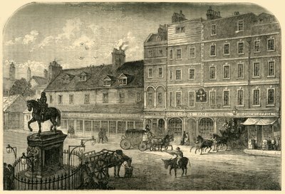 Charing Cross da Northumberland House em 1750, 1881. de Unbekannt