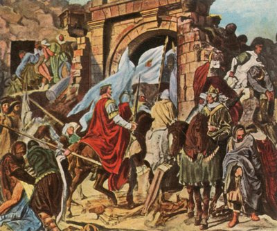 Carlos Magno entra em Pavia, 1936. de Unbekannt