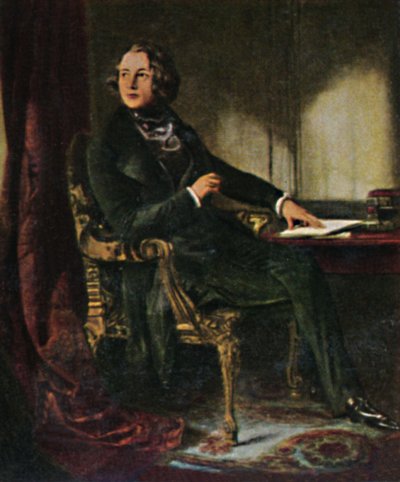 Charles Dickens 1812-1870. - Pintura de Maclise, 1934. de Unbekannt